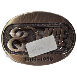 Kansas Gas And Electric KGE Belt Buckle NOS KS 80 Years 1989 KG And E Vintage